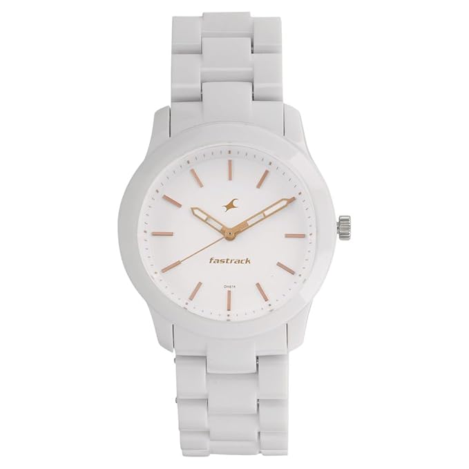Fastrack Trendies Analog White Dial Women's Watch NM68006PP02/NN68006PP02